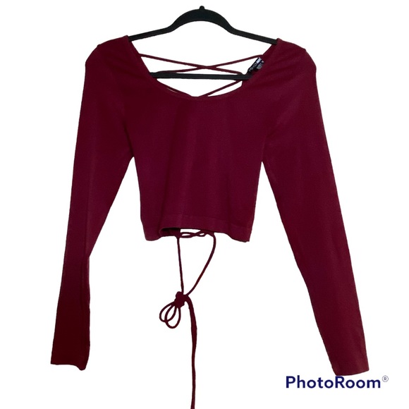 Fashion Nova Tops - Lace-up Crop
